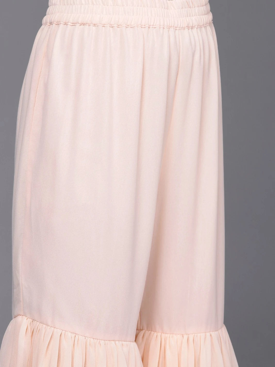 Floral Embroidered Regular Sequinned Kurta with Sharara & With Dupatta