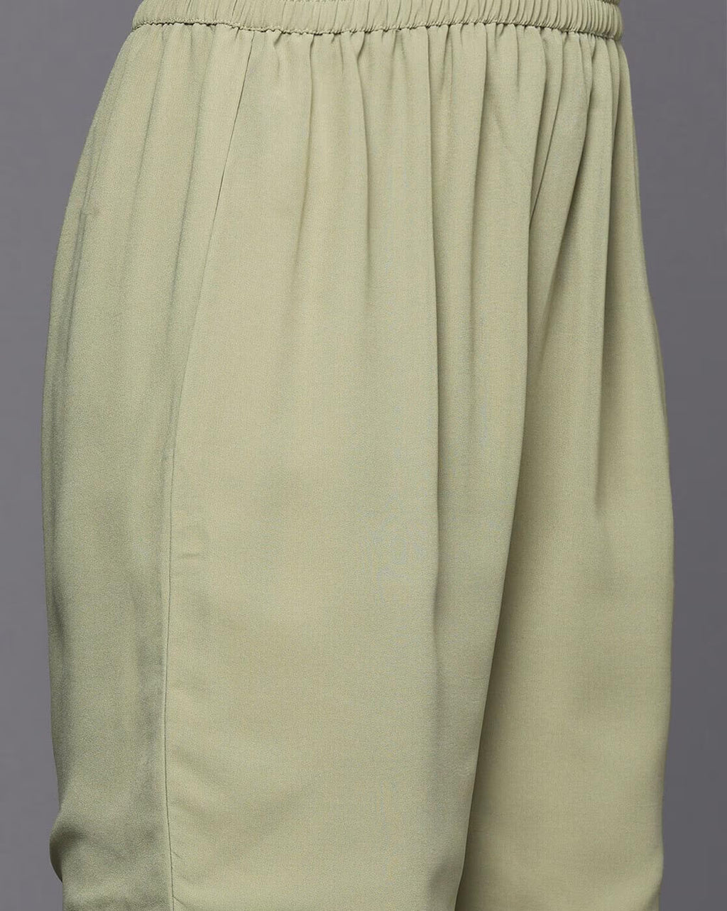 Woven Design Sequinned Silk Georgette Kurta With Sharara & Dupatta