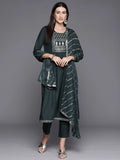 Women Ethnic Motifs Yoke Design Sequinned Kurta with Trousers & Dupatta